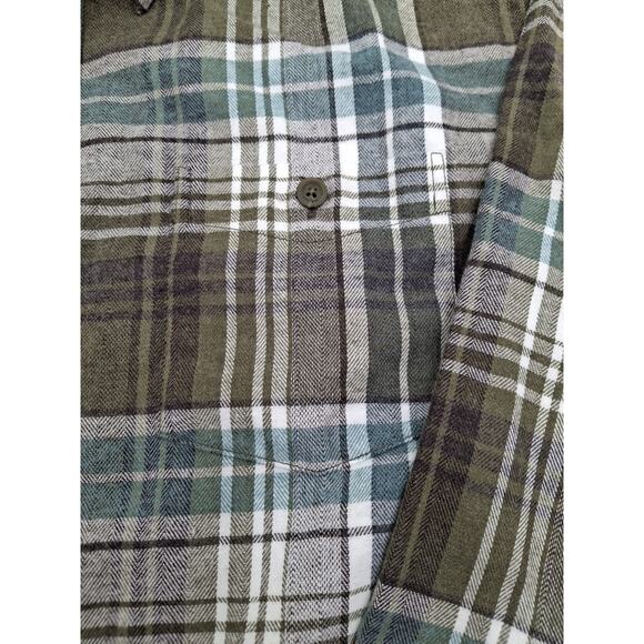 Weatherproof Vintage Men's Long Sleeve Flannel - Green / Blue - Size: Large, New - Picture 3 of 9